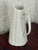 Farmhouse Godinger White Porcelain Fluted Pitcher With Scroll Handle For Sale - Image 3 of 10