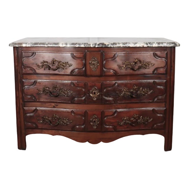 18th Century French Serpentine Commode For Sale