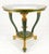 Italy Decorative Carved Painted 28" Round Glass Top Gueridon Lamp Center Table For Sale - Image 13 of 16