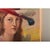 Wood Belgian Vintage Portrait Painting by Delescluze For Sale - Image 7 of 11