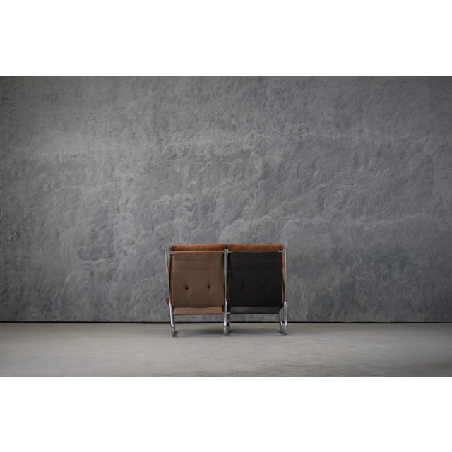 Mid-Century Armchair and Sofa Set by Gillis Lundgren for Ikea, Sweden, 1970s, Set of 2 For Sale - Image 6 of 18