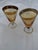 Vintage Preziosi Amber Greek Key Goblets - A Pair For Sale - Image 6 of 7