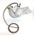 White Artisan Hand Beaded White Bird Hanging Ornament For Sale - Image 8 of 10