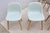 Danish Iskos-Berlin for Muuto Blue Leather Fiber Side Chairs Wood Base, Set of 6 For Sale - Image 13 of 18