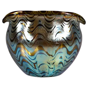 Art Nouveau Glass Vase Phenomenon Gre Crete 7767 from Loetz, Austria-Hungary, 1900s