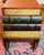 Vintage Italian Tooled Leather Stacked Book Side Table For Sale - Image 15 of 17