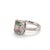 Watermelon Tourmaline Diamond Ring 14k Gold 1.82 TCW Certified, Size 7 For Sale - Image 10 of 11