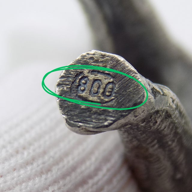 Vintage Italian Handmade Genuine Silver Detailed Boxer Dog Large and Heavy Rare Solid Figurine For Sale - Image 9 of 11