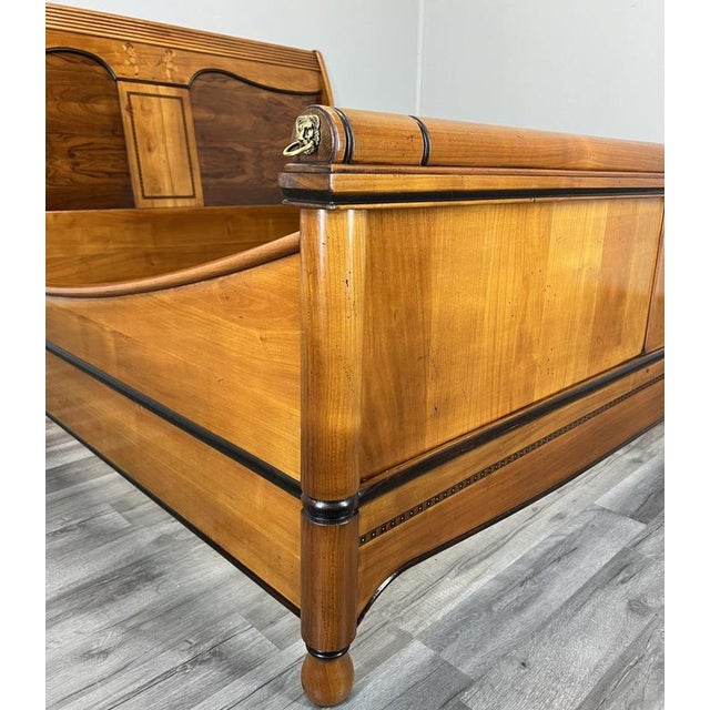 Vintage French Walnut King Size Bed Frame For Sale - Image 10 of 17