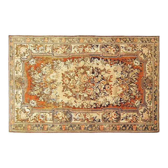 Vintage Persian Baktiari Oriental Rug, in Small size, w/ Central Medallion For Sale