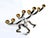 Metal 1980s "Tree of Life" Menorah by Sandra Kravitz for Rosenthal For Sale - Image 7 of 11