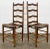 Vintage Ladderback Chairs With Slatted Seats, a Pair For Sale - Image 4 of 8