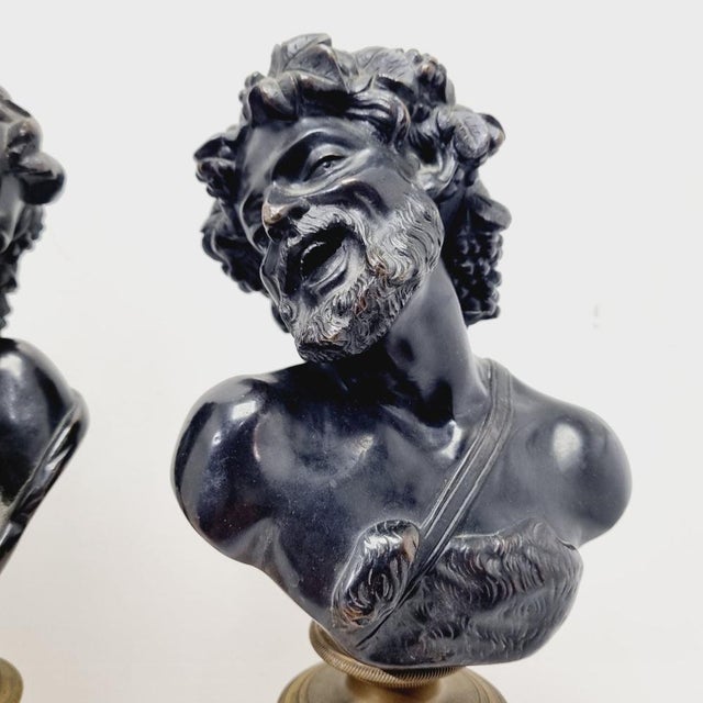 After Clodion, Dionysus and Ariadne, Bronze Sculptures, Set of 2 For Sale - Image 11 of 16