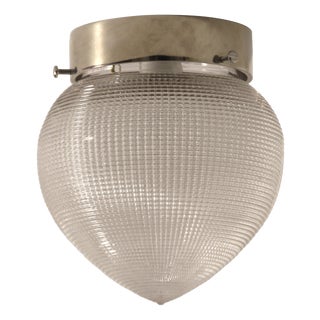 Vintage French Industrial Ceiling, Wall or Desk Light from Holophane, 1930s For Sale