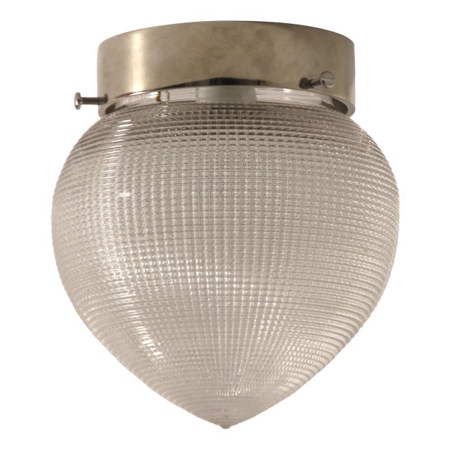 Vintage French Industrial Ceiling, Wall or Desk Light from Holophane, 1930s For Sale