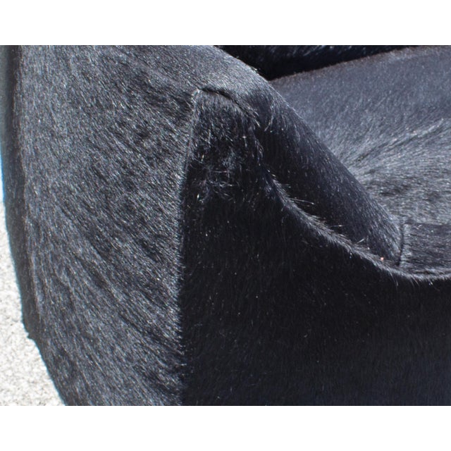 Verellen Verellen “Murphy” Black Hair on Hide Armchair For Sale - Image 4 of 8