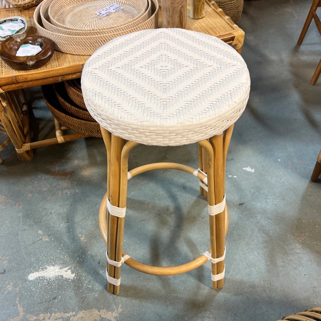 French Style Backless Bistro Bar Stool Chairish