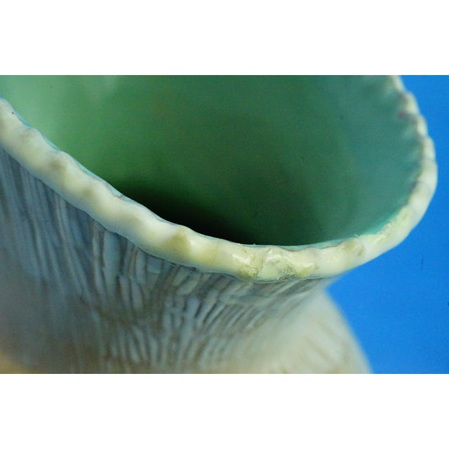 Majolica Ceramic Vase with Vine Leaf Decoration attributed to Nino Strada for Cima Deruta, 1950s For Sale - Image 14 of 18