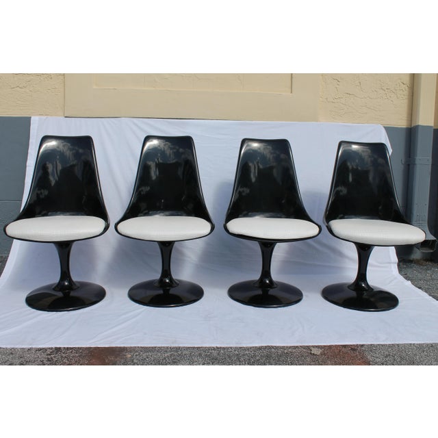 Mid-Century Modern 1960s Knoll-Style Black Dining Set For Sale - Image 3 of 11