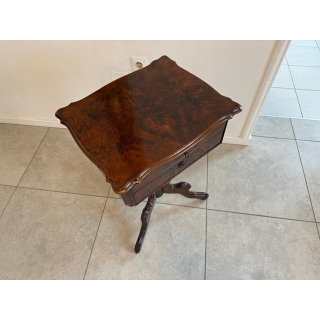 Small Biedermeier Sewing Table For Sale - Image 6 of 15