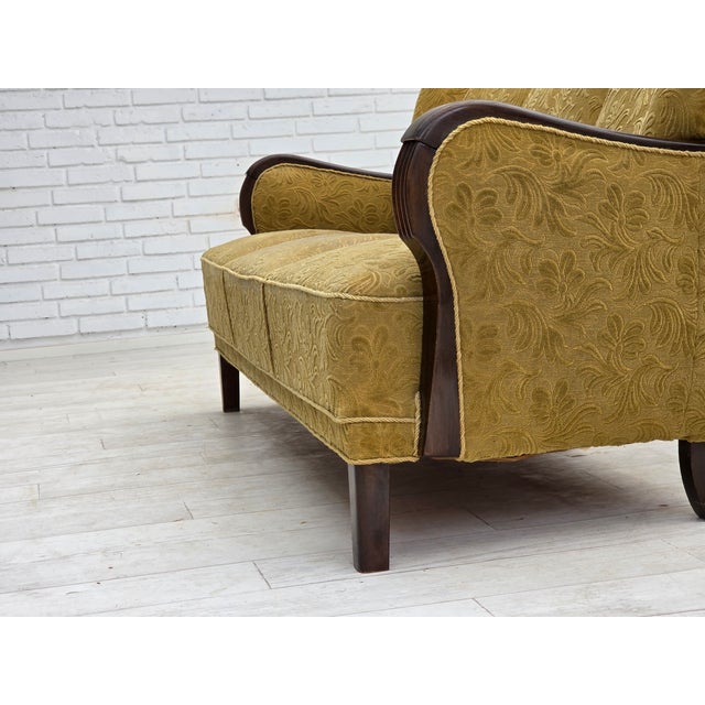 Danish 3-Seater Sofa in Furniture Wool-Cotton Fabric, 1960s For Sale - Image 11 of 18