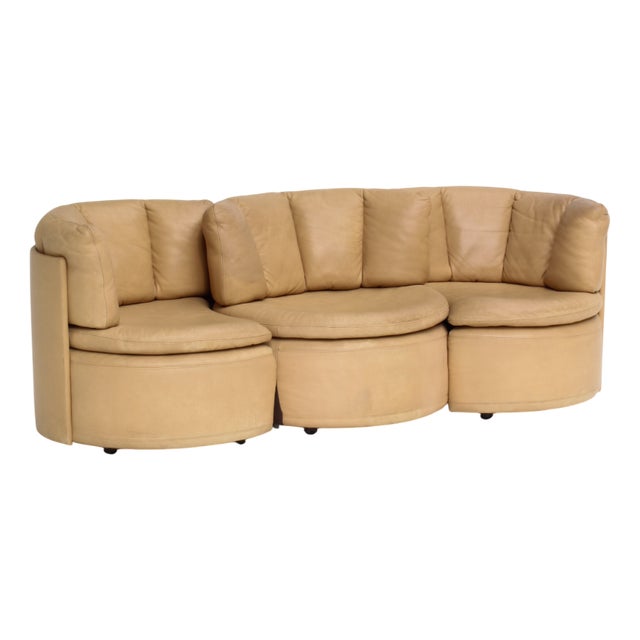 DS-800 Biscuit Sofa from de Sede, 1970s, Set of 3 For Sale
