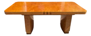 H & L Epstein Art Deco Walnut Dining Table 1935