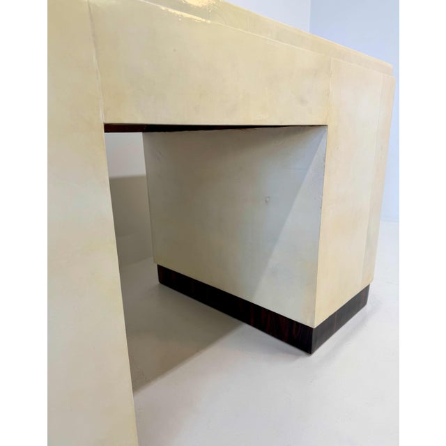Italian Art Deco Parchment Desk by Osvaldo Borsani, 1940s For Sale - Image 17 of 18