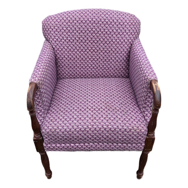 Vintage American of Martinsville Armchair in 'Thistle' Fabric - Style 01019-925 For Sale