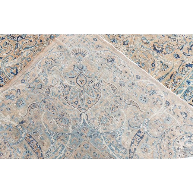 Fine Antique Persian Kirman Handmade Wool Rug For Sale In New York - Image 6 of 9