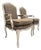 Vintage Fairfield Louis XV Style Painted Bergere Lounge Chairs, Pair For Sale