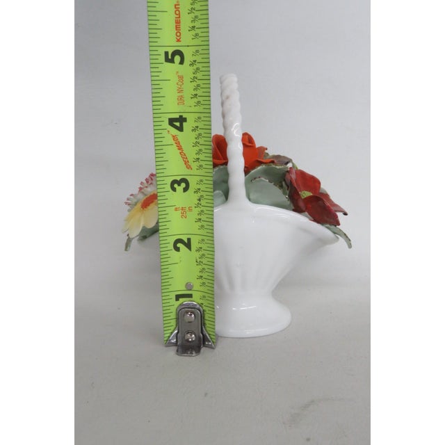 Royal Adderley Ceramic Bone China Flower Basket Figurine Made in England 5157b For Sale - Image 9 of 16