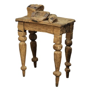 Emile Van Der Kruk, Sculptural Loaves & Fishes Table, 1980s, Wood For Sale