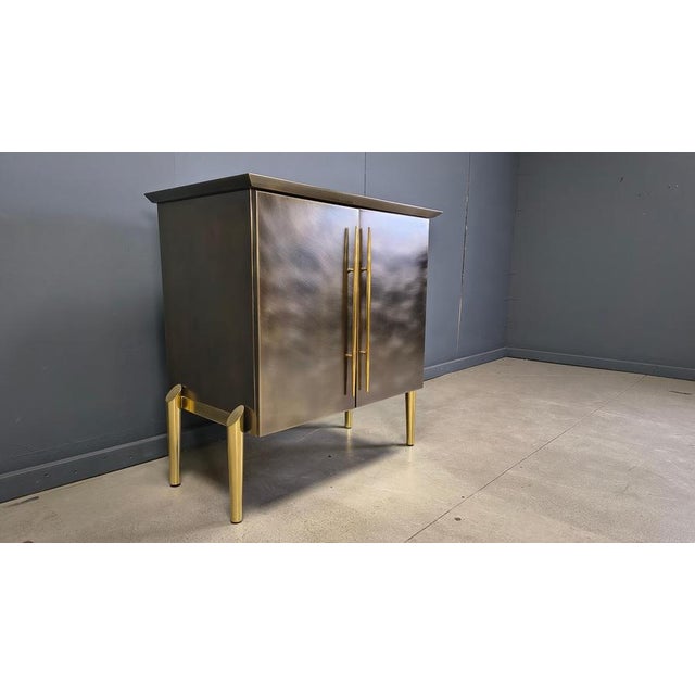Postmodern Bar Cabinet attributed to Belgochrom, 1980s For Sale - Image 10 of 17