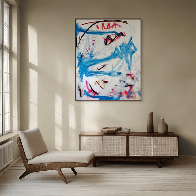 This artwork will be shipped flat within the US. If shipped outside of the US this work will be shipped rolled in a dent-...