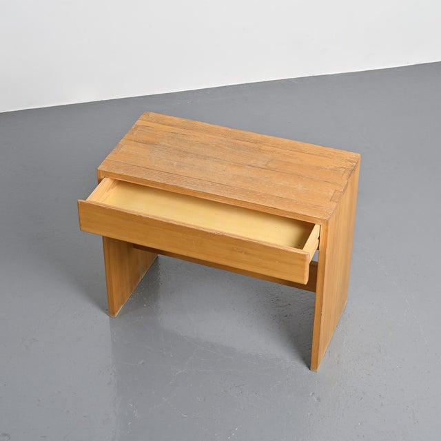 Pine Desk from Maison Regain, France, 1970s For Sale - Image 6 of 9
