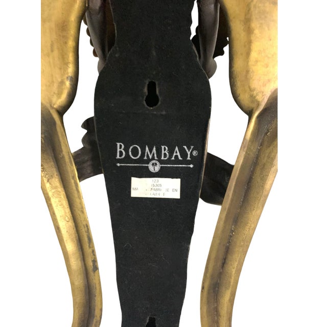 Brown Late 20th Century Bombay Company Angel Gloria Figurine Harvest Goddess Metal Wall Mount For Sale - Image 8 of 8