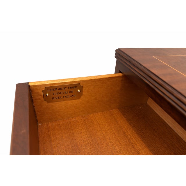 Mid 20th Century Mid 20th Century English Nigerian Mahogany Inlaid Sideboard by Trosby, Sussex For Sale - Image 5 of 7