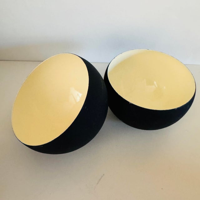 Vintage 1990s Enamel Glitttrig Bowls by Ingegerd Raman, Set of 6 For Sale In New York - Image 6 of 12