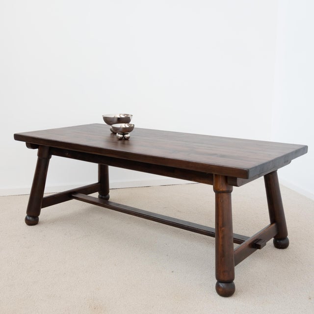 Vintage Dining Table by Georges Robert, 1950s For Sale - Image 10 of 11