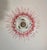 Murano Style Chandelier Ceiling Light Original Palmette, Pink Glasses For Sale - Image 9 of 9