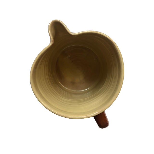 Ceramic Vintage Jean-Christophe Hermann French Provincial Polka Dot Pottery Pitcher For Sale - Image 7 of 8