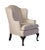 Upholstered Armchair Queen Ann Style For Sale - Image 4 of 8