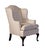 Vintage Upholstered Armchair - Off White For Sale - Image 4 of 8