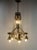 French Brass Chandelier with Crystal Drops, 1900s For Sale - Image 4 of 18
