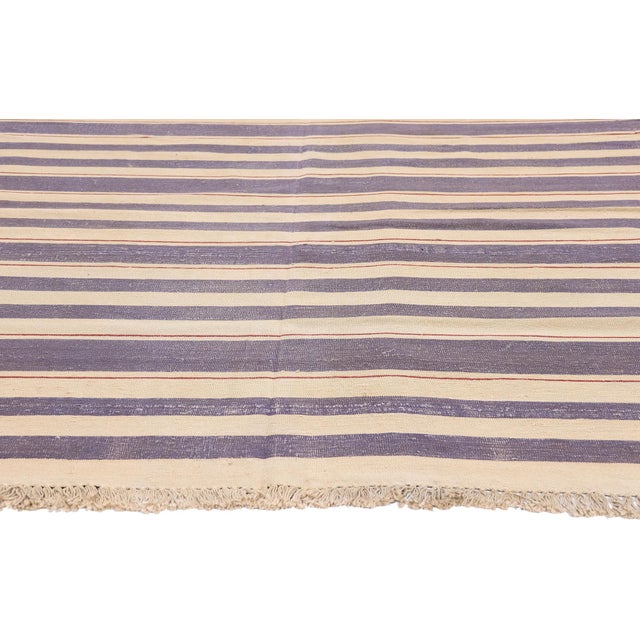 Vintage Afghani Dhurrie Rug, 08'11 X 11'07 For Sale - Image 4 of 10