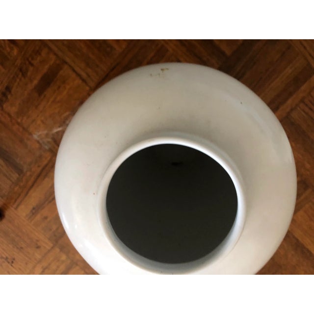 80's White Tall Floor Vase/Vessel For Sale - Image 4 of 7