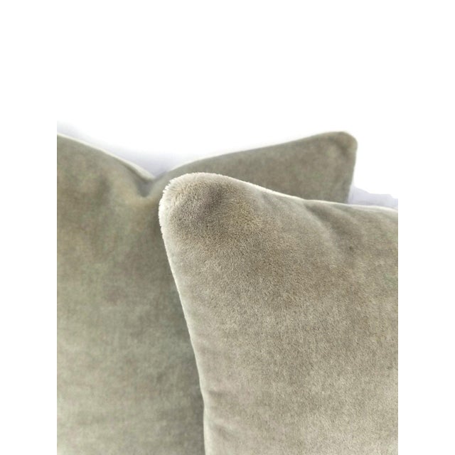Contemporary Mario Sirtori Alpaca Mohair Gray Pillow Cover For Sale - Image 3 of 6