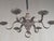 Metal Antique Punched Tin Six-Arm Candle Chandelier, New Mexico, Spanish Colonial Style For Sale - Image 7 of 16