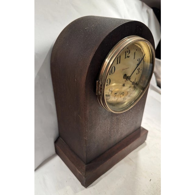 Seth Thomas Clock Company Antique Seth Thomas Beehive Style Mantel Clock For Sale - Image 4 of 8